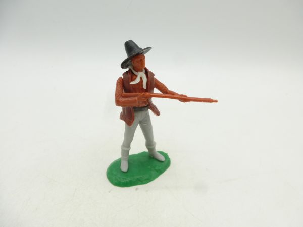 Elastolin 5,4 cm Cowboy standing with rifle - great Stetson (modification)