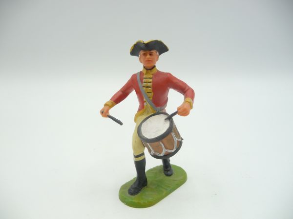 Elastolin 7 cm British Grenadiers: drummer marching, No. 9134