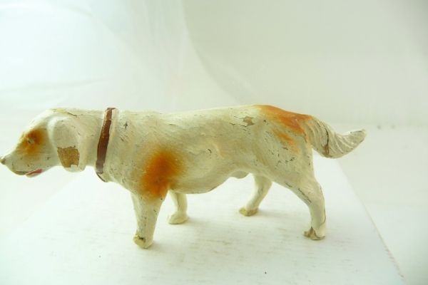 Elastolin (compound) St. Bernard / Court dog - with colour losses, see photos