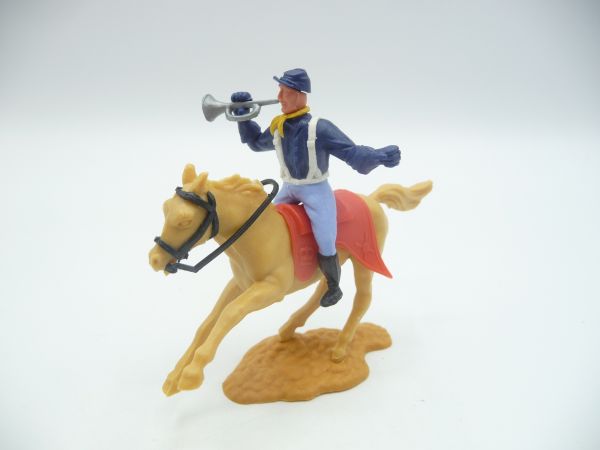 Timpo Toys Union Army soldier 2nd version riding with trumpet