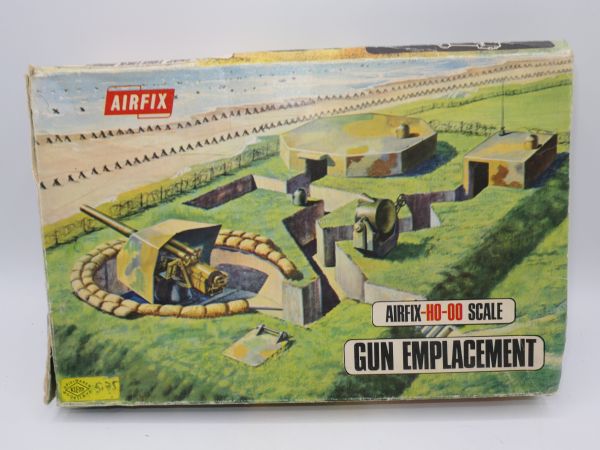 Airfix H0 Gun Emplacement, Snap Together Model, Nr. 1707