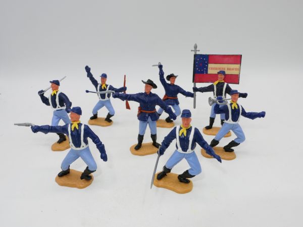 Timpo Toys Set of Northerners 2nd version standing (8 figures)