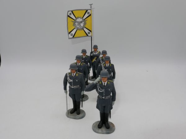 Preiser 7 cm Gruppe Luftwaffe Soldaten (7 Figuren)