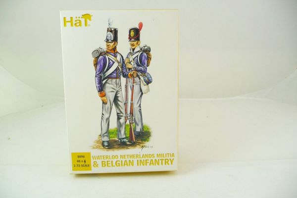 HäT 1:72 Waterloo Netherlands Militia & Belgian Infantry, No. 8096 - orig. packaging
