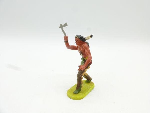 Elastolin 7 cm Indian really throwing tomahawk, No. 6867, painting 2