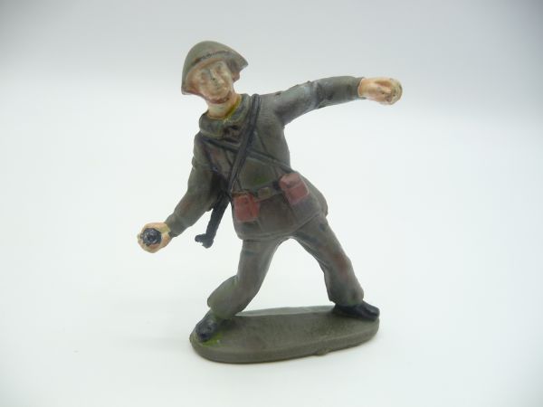 NVA soldier, throwing hand grenade