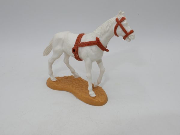 Timpo Toys Draft horse walking, white - rare