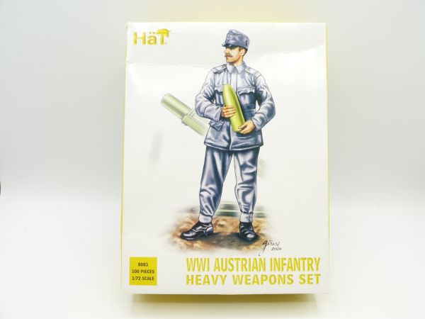 HäT 1:72 Heavy Weapons Set 1. WW Austrian Infantry, No. 8081