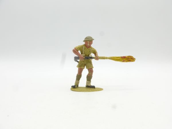 Timpo Toys 8th Army, soldier with flamethrower