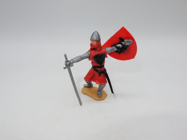 Timpo Toys Visor knight red/black - modification, shield loops ok