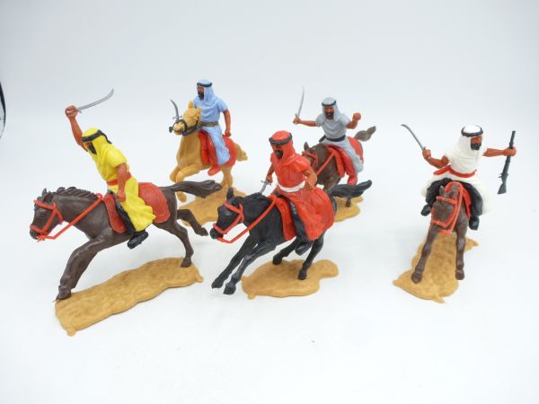 Timpo Toys Arab on horseback (5 figures) - nice group