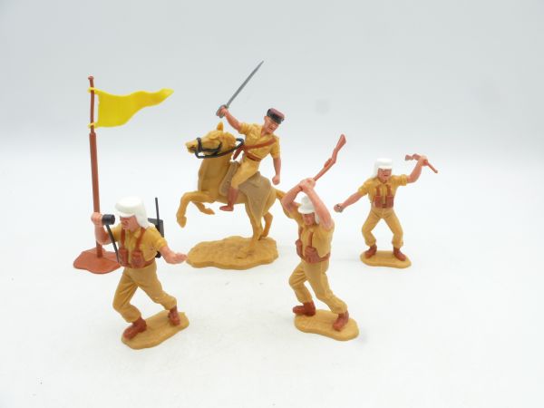 Timpo Toys Foreign Legion camp set (1 rider, 1 flag, 3 foot figures)