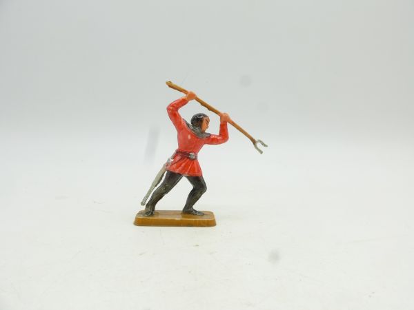 Starlux 4 cm Knight thrusting with lance - great painting