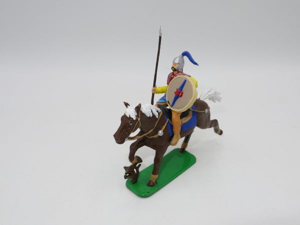 Mongolischer Reiter mit Speer + Schild