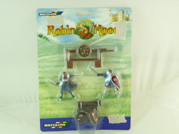 Britains Robin Hood Set on original card, 2 figures and rare accessories