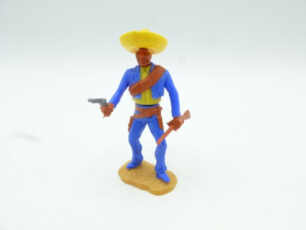 Timpo Toys Mexikanervariante, mittelblau/gelb, brauner Gurt