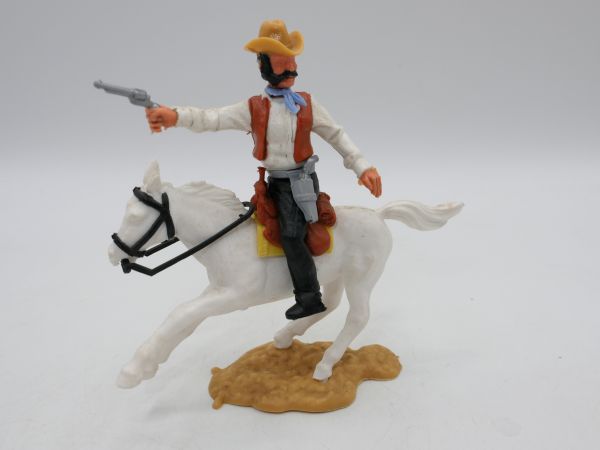Timpo Toys Cowboy 3rd version riding, shooting pistol