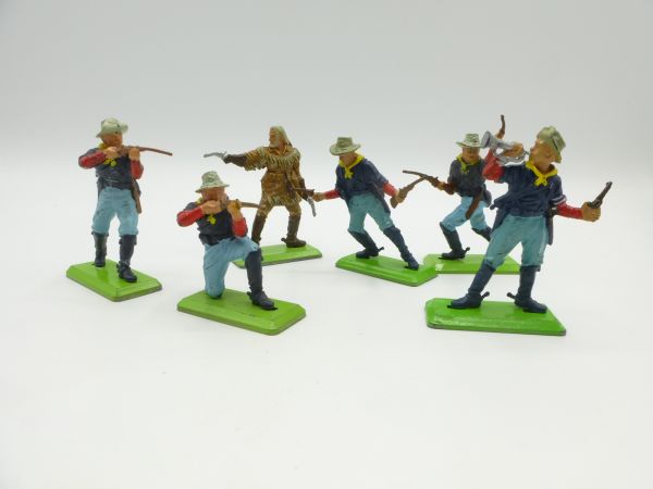 Britains Deetail Complete set 7th Cavalry (6 figures)