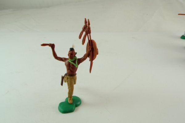 Iroquois running with knife and spear (made in Hong Kong)
