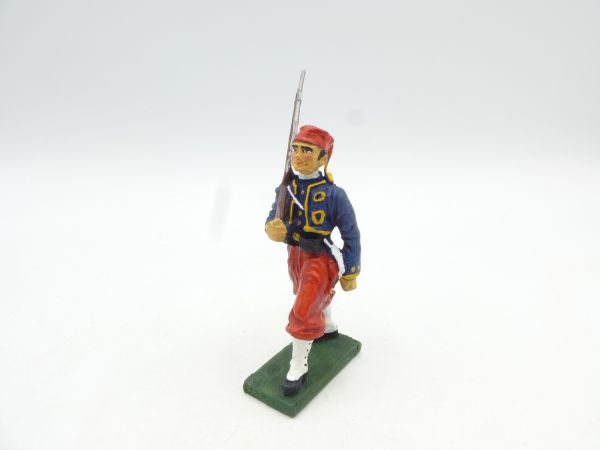 Zouave rifle shouldered, 7 cm - nice painting
