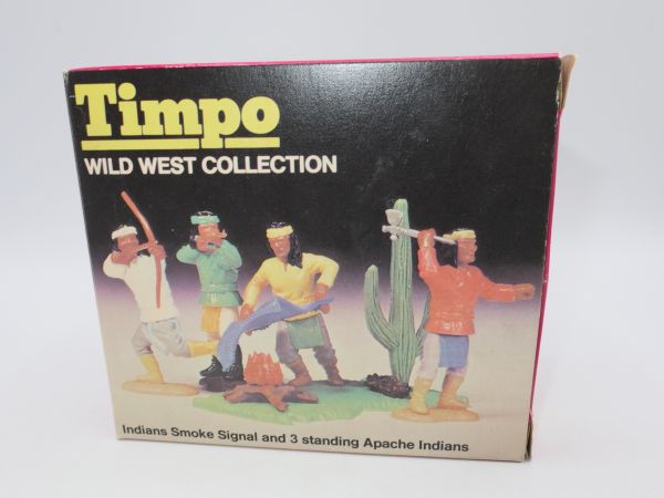 Timpo Toys Minibox Wild West: Indian Smoke Signal Apaches, Ref. Nr. 776