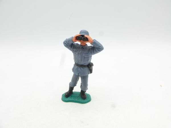 Timpo Toys German officer with binoculars, removable helmet