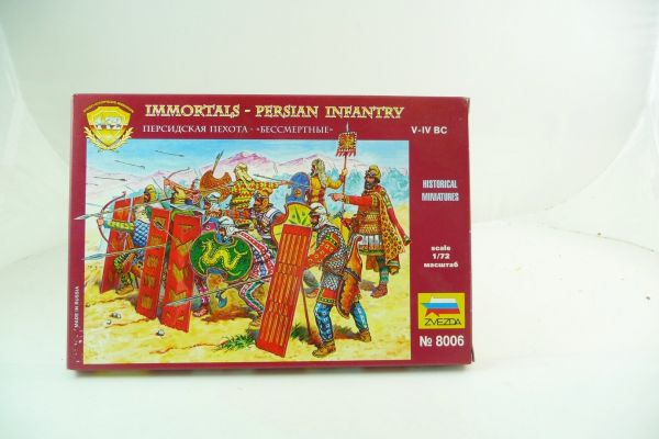 Zvezda 1:72 Immortals; Persian Infantry, No. 8006 - orig. packaging, figures on cast