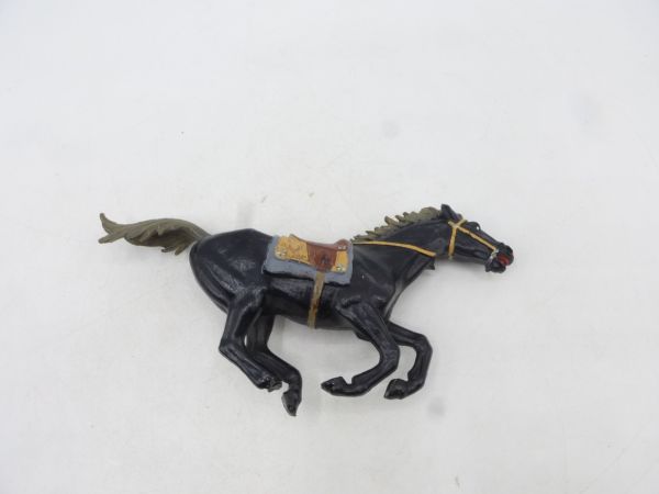 Elastolin 7 cm (beschädigt) Wild West Pferd, Bem. 2 - mit Augenweiß