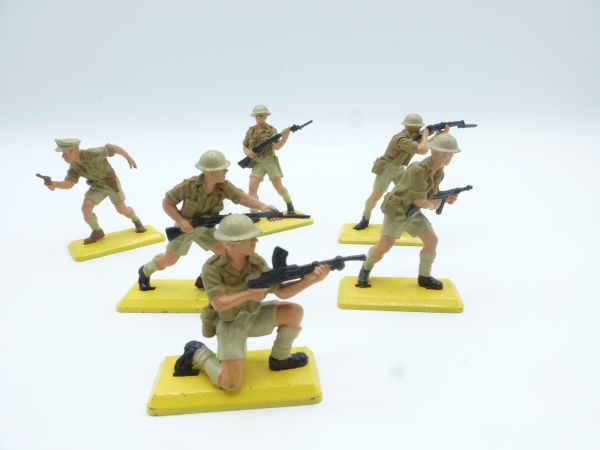 Britains Deetail English / 8th Army, nice set of 6 figures