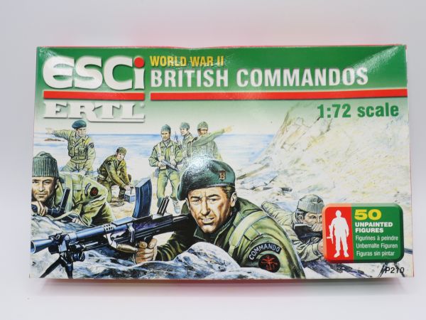 Esci 1:72 WW II British Commandos, No. P210 - orig. packaging, on cast