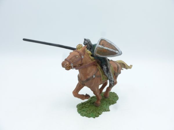 Elastolin 7 cm Norman with lance on horseback, No. 8855