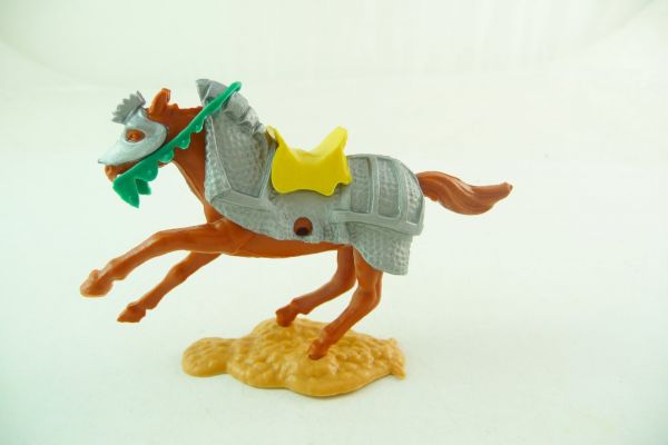 Timpo Toys Armoured horse middle-brown, short-galloping