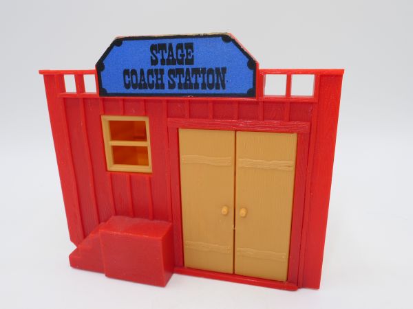 Timpo Toys Stage Coach Station - small piece missing in front lower left corner
