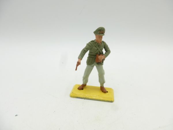 Britains Deetail Africa Corps: Officer with binoculars + pistol, movable arm