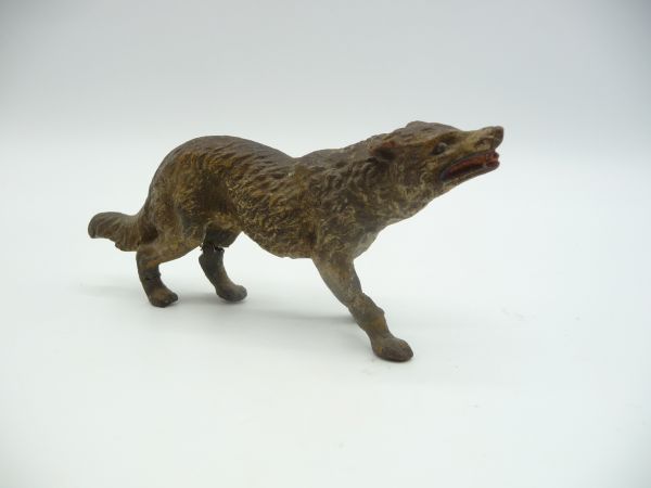 Lineol Wolf howling - used, see photos, slight repairs