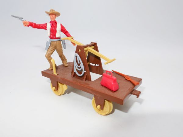 Timpo Toys Draisine with Cowboy