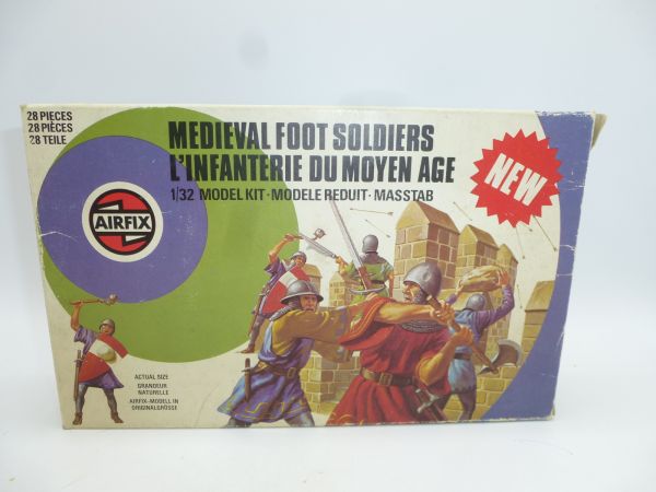 Airfix 1:32 Medieval Foot Soldiers, No. 51474-5 - orig. packaging, rare box