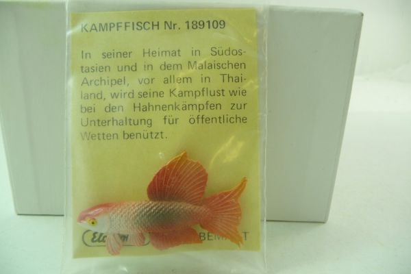 Elastolin soft plastic Fighting fish, No. 189109 - orig. packaging