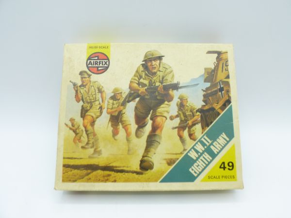 Airfix 1:72 WW II Eighth Army, No. 59 - orig. packaging, loose, complete, box with traces of storage