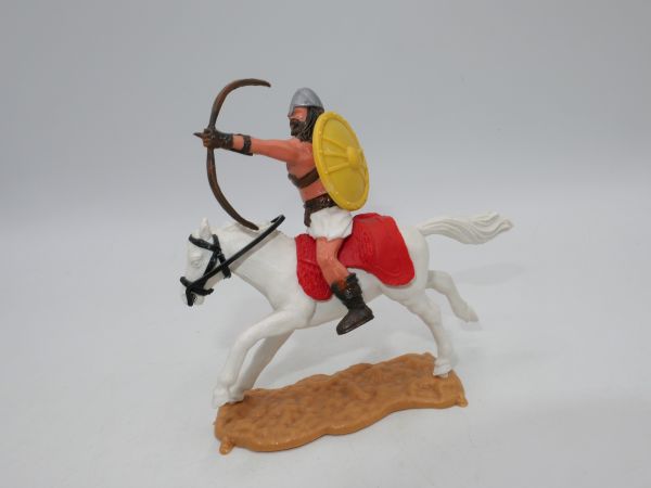 Timpo Toys Viking / Archer on horseback, yellow shield