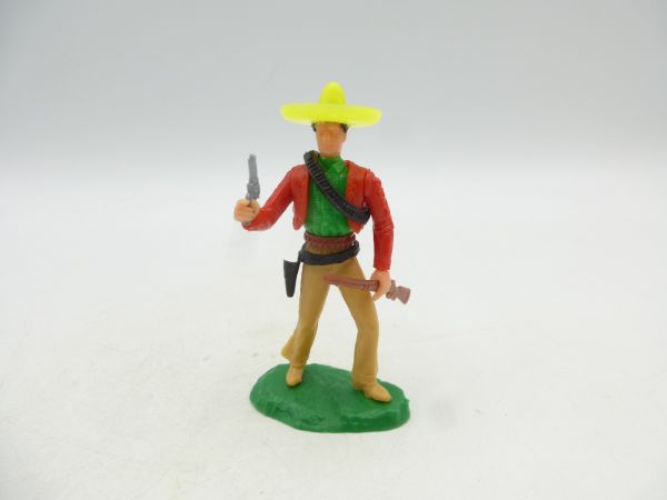 Elastolin 5,4 cm Mexican standing with pistol + rifle (2 weapons)