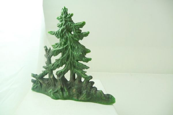 Elastolin 7 cm Big fir diorama - very good condition, very nice painting