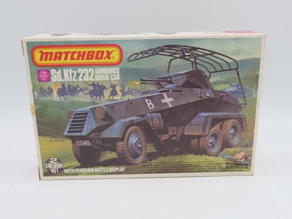 Matchbox 1:76 Sd.Kfz 232 Armoured Radio Car PK85 - orig. packaging, on cast
