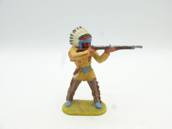 Elastolin 7 cm (beschädigt) Indianer stehend mit Gewehr, Nr. 6840