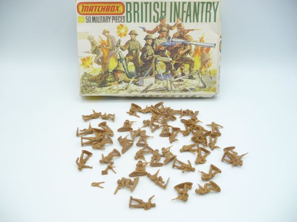 Matchbox 1:72 British Infantry, P5001 (47 Teile) - OVP, Box mit Lagerspuren