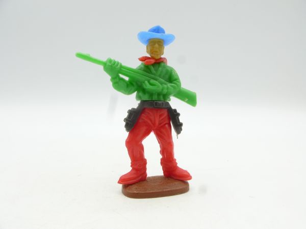 Heinerle Manurba Cowboy stehend mit Gewehr - seltene Farbe
