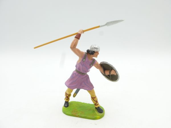 Preiser 7 cm Norman throwing spear, No. 8843, light lilac - brand new