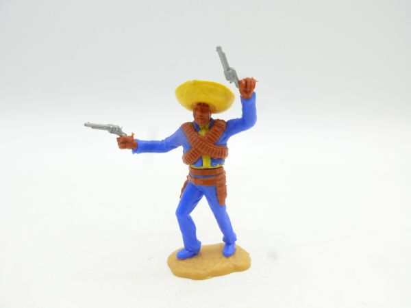Timpo Toys Mexikanervariante, blau/gelb, 2 Pistolen wild schießend