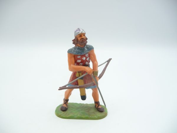 Elastolin 7 cm Norman archer placing arrow, No. 8643 - great figure