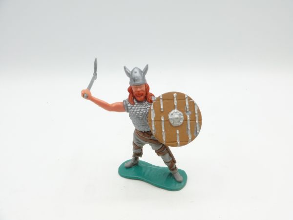 Timpo Toys Viking standing lunging with long battle axe - great shield